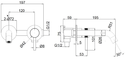 Allen Brau Смеситель для раковины Priority 5.31030-GB (с внутренней частью) золото браш – фотография-2